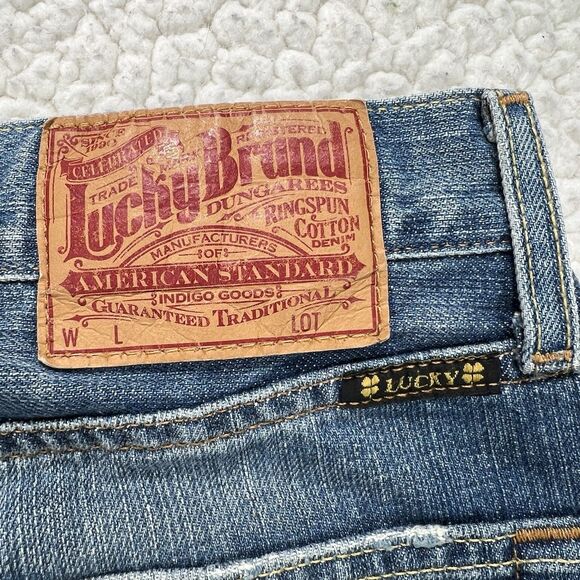 Lucky Brand Dungarees Bootcut Jeans Men’s 32 (Actual 30x28) Western Workwear Y2K - Picture 7 of 14
